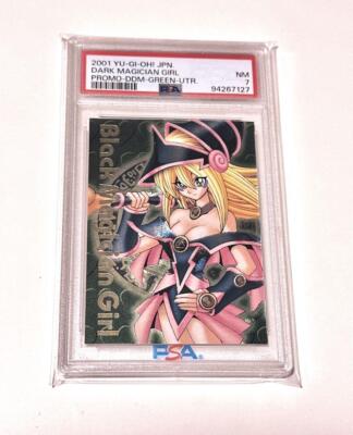 PSA7 Yu-Gi-Oh! Dungeon Dice Monsters Black Dark Magician Girl Ultimate Rare r#-image