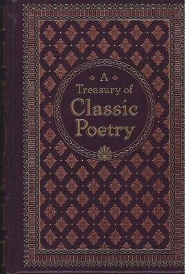 A Treasury of Classic Poetry ~ leatherbound w/ embossed design 300 beloved poems-image