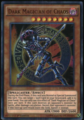 Yu-Gi-Oh! - Yugi's Legendary Decks Dark Magician of Chaos 2015 YGLD-ENC02 1st Ed-image
