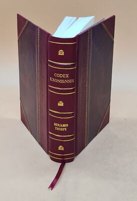 Codex Exoniensis. A Collection Of Anglo-Saxon Poetry, From A Man [Leather Bound]-image