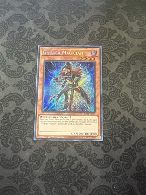 Yugioh! TCG - Gagaga Magician - Platinum Secret Rare - RA04-EN007 - Stampede-image