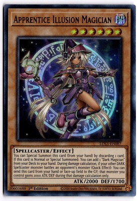 Yugioh TCG Apprentice Illusion Magician (Red) LDS3-EN087 Legendary Duelists: Sea-image