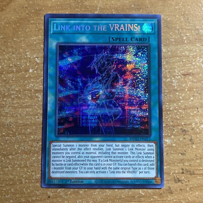 🔥 Yugioh! Link into the VRAINS! MP22-EN271 PRISMATIC SECRET RARE NM 1ST ED-image