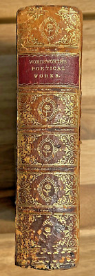 Poetical Works of Wordsworth ca1900 Frederick Warne Albion Edition FULL LEATHER-image