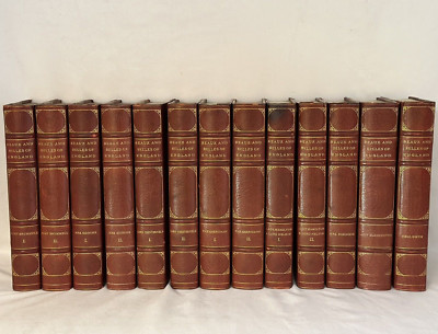 BEAUX AND BELLES OF ENGLAND LEATHER BOUND 13 VOLUME SET.....CA.1900-image