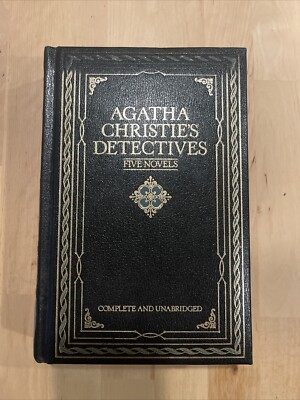 Agatha Christie's Detectives: Five Novels 1982 Hardcover Leather bound  -image