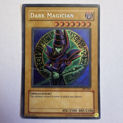 Yugioh! TCG - Dark Magician - BPT-007 - Secret Rare - HP / CREASED-image