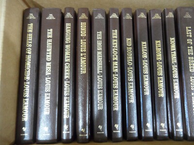 The Louis L'Amour Collection: Lot (2)  18 Leatherette Books-image