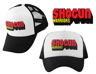 SHOGUN WARRIORS White Black Trucker Hat Gaiking Godzilla Mazinga Raydeen Dragun-image