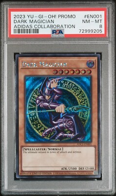 Yu-Gi-Oh PSA 8 Dark Magician Adidas Exclusive ADC1-EN001 2022-image
