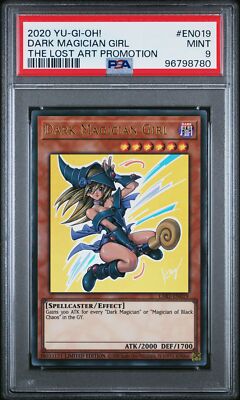 2020 YU-GI-OH! THE LOST ART PROMOTION #EN019 DARK MAGICIAN GIRL PSA 9-image