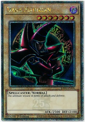 Yugioh Dark Magician Arkana Quarter Century Secret Rare 1st RA04-EN106 English-image