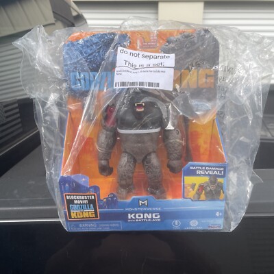GODZILLA VS KONG - Kong With Battle Axe & Battle Damage & Godzilla Heat Ray Set-image