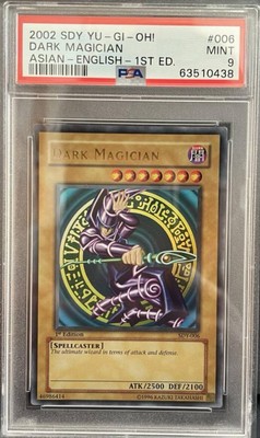 psa9 2002 sdy yu-gi-oh! dark magician asian-english-1st ed.-image