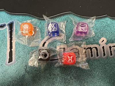 YuGiOh Legendary Duelists Season 3 set of All 5 Common Dice - SEALED-image