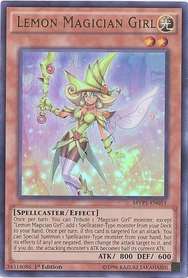 Yu-Gi-Oh Card - MVP1-EN051 - LEMON MAGICIAN GIRL (ultra rare holo) - NM/Mint-image
