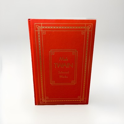 Mark Twain Selected Works Red Leather Hardcover 1982-image
