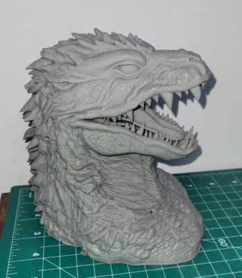 Godzilla 3d resin Lamp Base Model Kit 6.5in Tall King of all Monsters-image