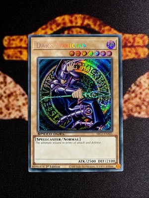 🔥YUGIOH • DARK MAGICIAN • SECRET RARE • SBC1-ENA01 • 1st EDITION • NEAR MINT🔥-image