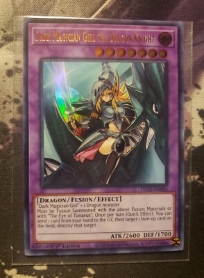 Yugioh Dark Magician Girl The Dragon Knight Ultra Rare DLCS 1st Edition -image