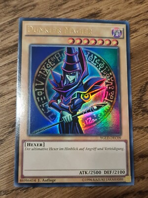 Dark Magician (V.3 - Ultra Rare)●YUGIOH●YGLD●2015●GERMAN●1st ED●NM #10202-image