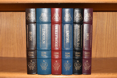 Easton Press 6V EMPIRE 1876 BURR HOLLYWOOD LINCOLN DC Gore Vidal 1ST LEATHER MNT-image