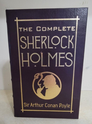 THE COMPLETE SHERLOCK HOLMES 1992 Leather Bound HC Book Barnes & Noble - NEW-image