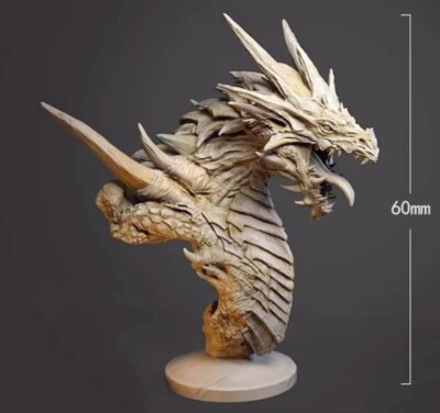 60mm resin figures model Bust of Monster Godzilla unassembled Unpainted-image