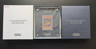 DARK MAGICIAN GIRL STAINLESS STEEL CARD YU GI OH! TRADING CARD GAME KONAMI-image