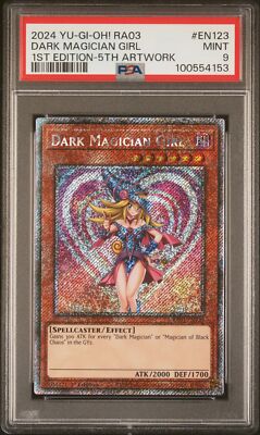 2024 YU-GI-OH! RA03-QUARTER CENTURY BONANZA #EN123 DARK MAGICIAN GIRL PSA 9-image