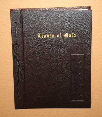 LEAVES OF GOLD Anthology of Prayers Verses Inspirational Phrases 1948 Christian-image