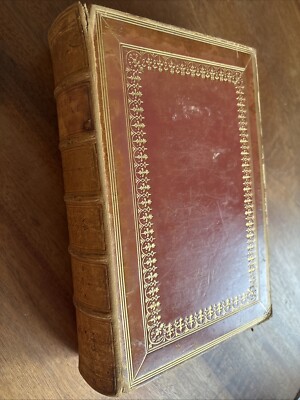 Poetical Works Sir Walter Scott Bart Complete 1 Vol 1855 Gold leaf leather bound-image