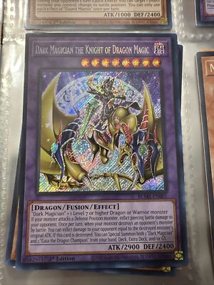 Yugioh! Dark Magician the Knight of Dragon Magic - BLMR-EN001 - Quarter Century-image