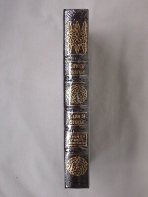 Signed COYOTE DESTINY Allen Steele LEATHERBOUND SEALED EASTON PRESS HARDCOVER-image