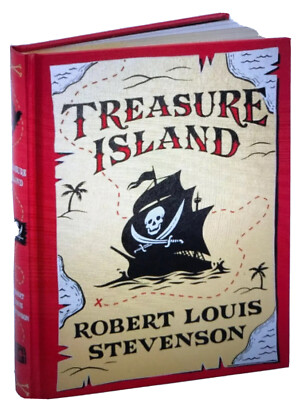 ❤️TREASURE ISLAND by Robert Louis Stevenson New Sealed Leather Bound Book NEW-image