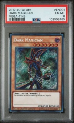 Dark Magician CT14-EN001 2017 Mega-Tins Limited Edition Yugioh PSA 6-image