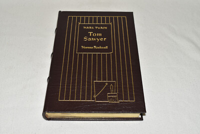 Easton Press ADVENTURES TOM SAWYER Mark Twain LEATHER 1964 1ST FAMOUS EDITIONS!-image
