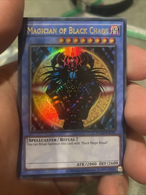 YUGIOH CARD GAME Magician of Black Chaos YGLD-ENC01 ULTRA RARE HOLOGRAPHIC -image