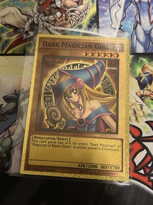 Dark Magician Girl B - Yu-Gi-Oh Unofficial Gold Plastic Card-image