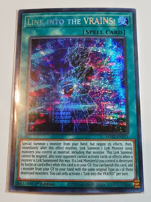 Link Into The VRAINS! MP22-EN271 1st Edition Prismatic Secret Rare Yugioh-image
