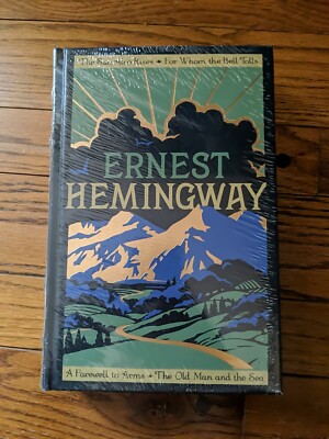 Four Novels by Ernest Hemingway - leather-bound -image