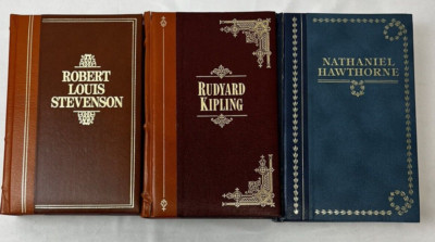 Amaranth Press Masters Library Stevenson, Kipling, Hawthorne 1980s HC Leather-image