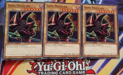Yugioh 3x Dark Magician Arcana Art 1st Edition SBC1 NM Common Speed Duel Playset-image