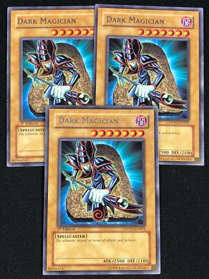 YUGIOH DARK MAGICIAN DPYG-EN001 1ST RARE X3 (NM)-image