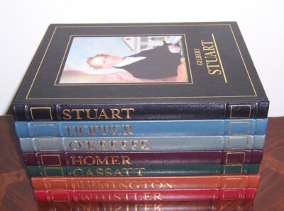 Easton Press American Art 7 vols: Cassatt Homer Hopper O'Keeffe Remington Stuart-image