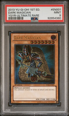 Yu-Gi-Oh! 2013 Dark Magician 1st Edition YSYR-EN001 Ultimate Rare PSA 9 MINT-image