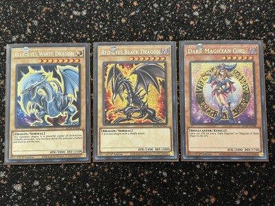 Yugioh MP22 Blue Eyes, Red Eyes, Dark Magician Girl Alter Art Secret Rare 1st Ed-image