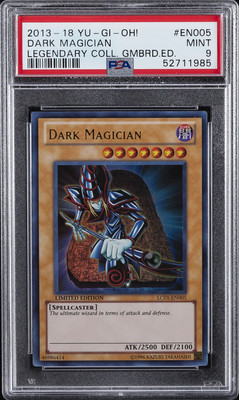 2013-2018 YU-GI-OH! LEGEND COLL GAMEBOARD ED #EN005 DARK MAGICIAN PSA 9-image