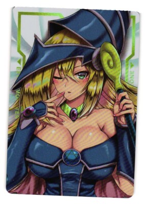 DARK BLACK MAGICIAN GIRL YU-GI-OH Holo CCG Anime Custom collectible Card-image