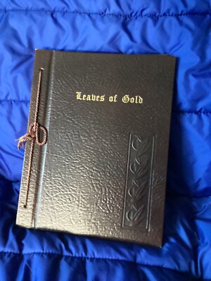 Leaves of Gold Book Anthology Prayers Memorable Phrases Verse Prose 1948 Vintage-image